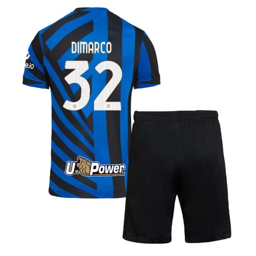 Dres Inter Milan Federico Dimarco #32 Domaci za djecu 2024-25 Kratak Rukav (+ kratke hlače)